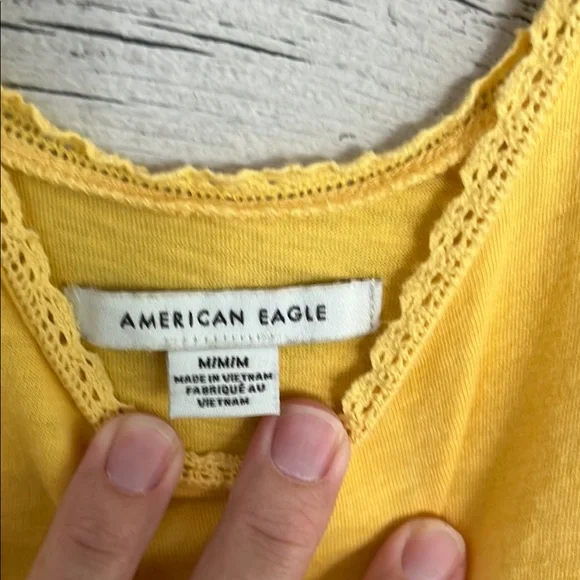 American Eagle Outfitters Yellow Sleeveless Sundress - Picture 2 of 3